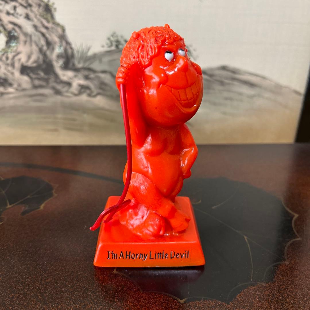 70's レッドデビル　赤鬼　メッセージドール US USA ヴィンテージ雑貨