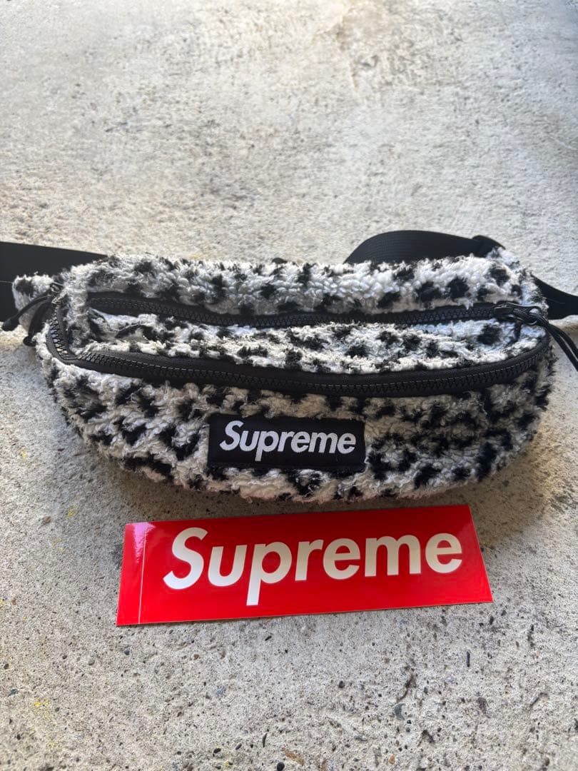 希少完売品 17fw Leopard Fleece WaistBag