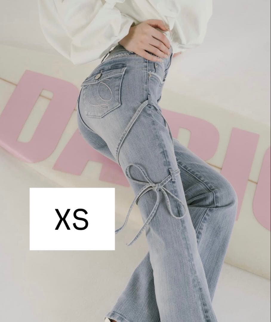 ピコレースハイウエストフレアデニム darich ダーリッチ xs