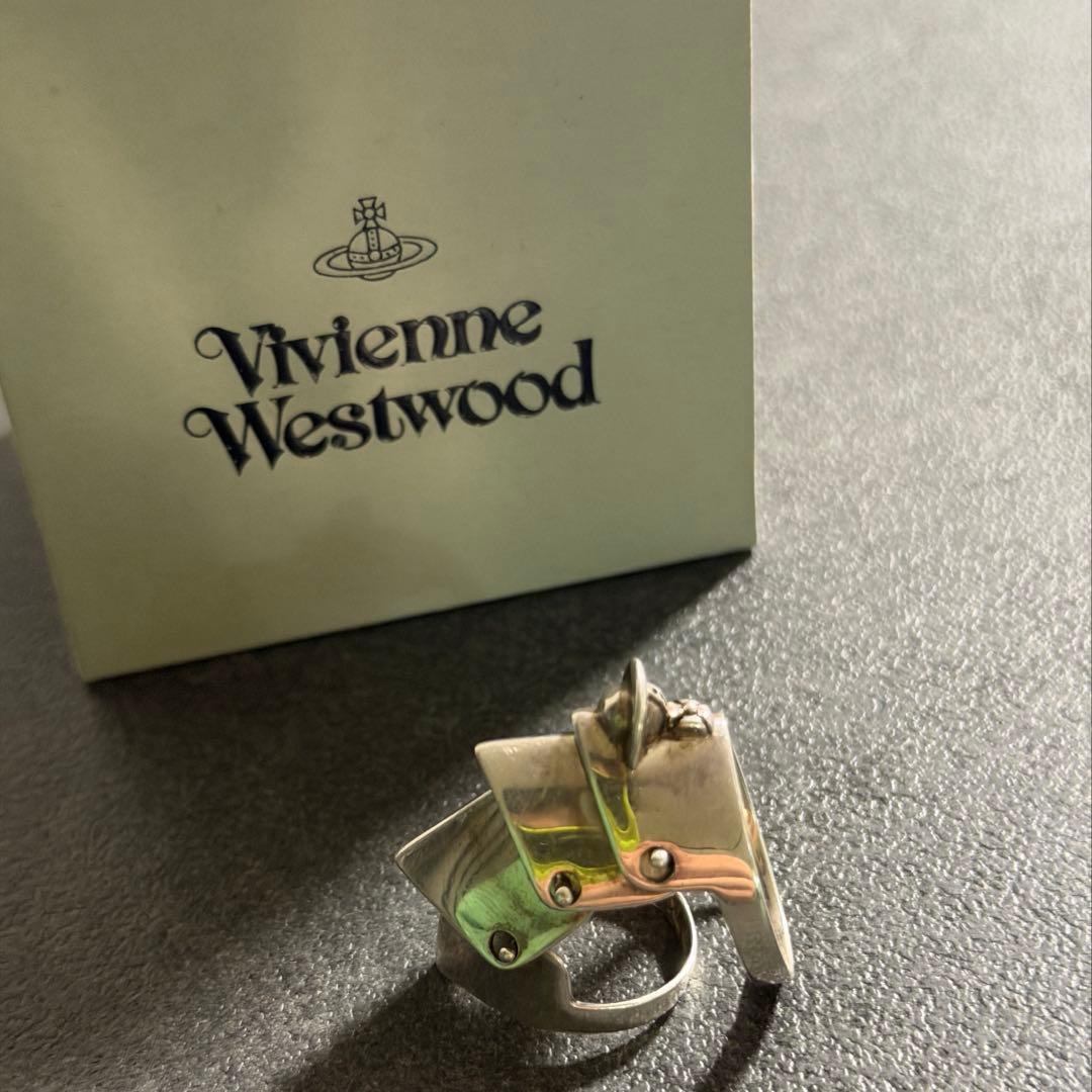 【希少】Vivienne Westwood アーマーリングxl VM刻印 オーブ Vivienne Westwood - Vivienne Westwood アーマーリングの通販 by