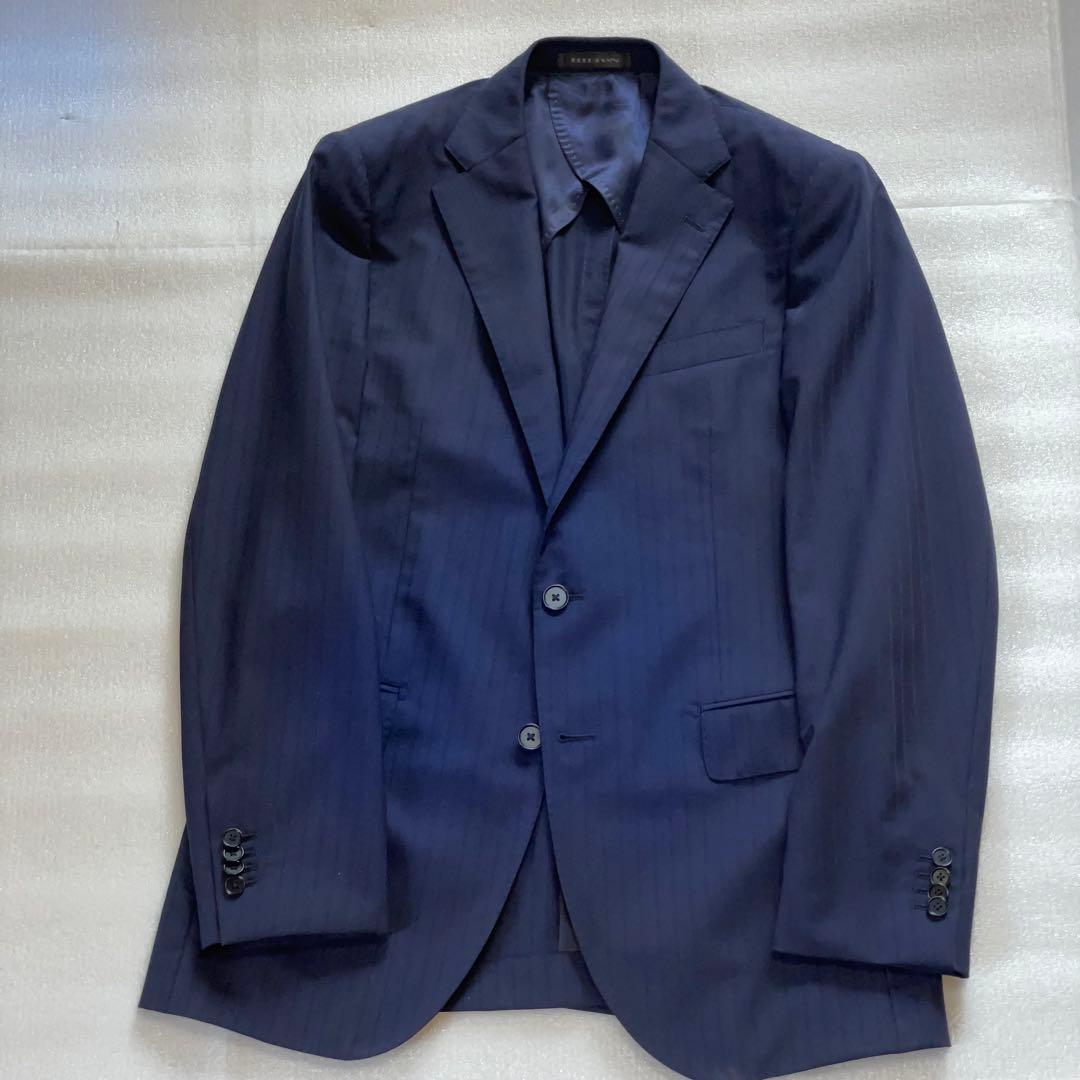 新品 ヒルトン ツーパンツ スーツ YA6 ネイビー ストライプ HILTON