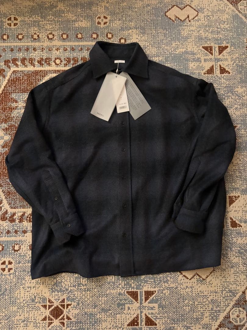 トップス seeall Wide Collor Shirts multi 2size