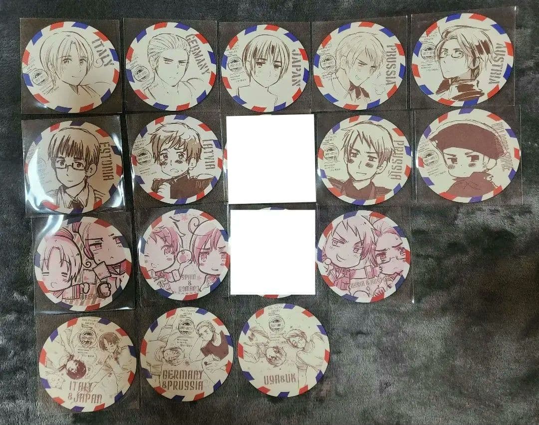 ヘタリア エアメール風 コースター セット