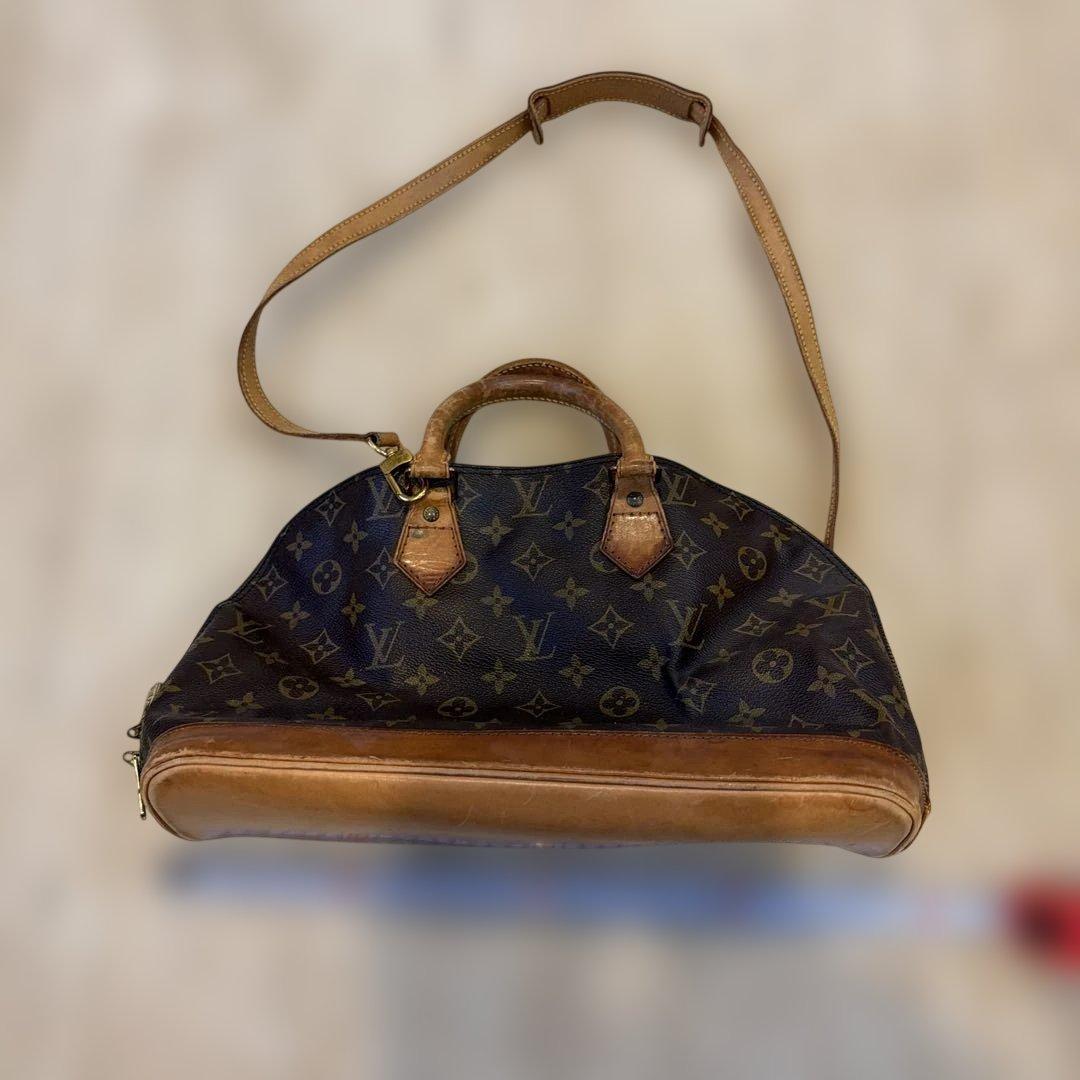 Louis Vuitton バッグ ダークブラウン Louis Vuitton Monogram Coated Canvas Petite Valise Top Handle