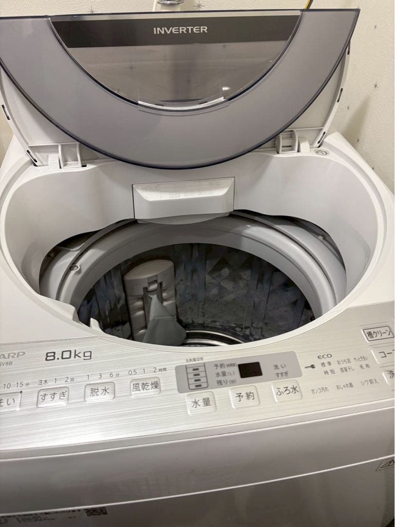 SHARP 8.0kg 洗濯機 ES-GV8B 本体