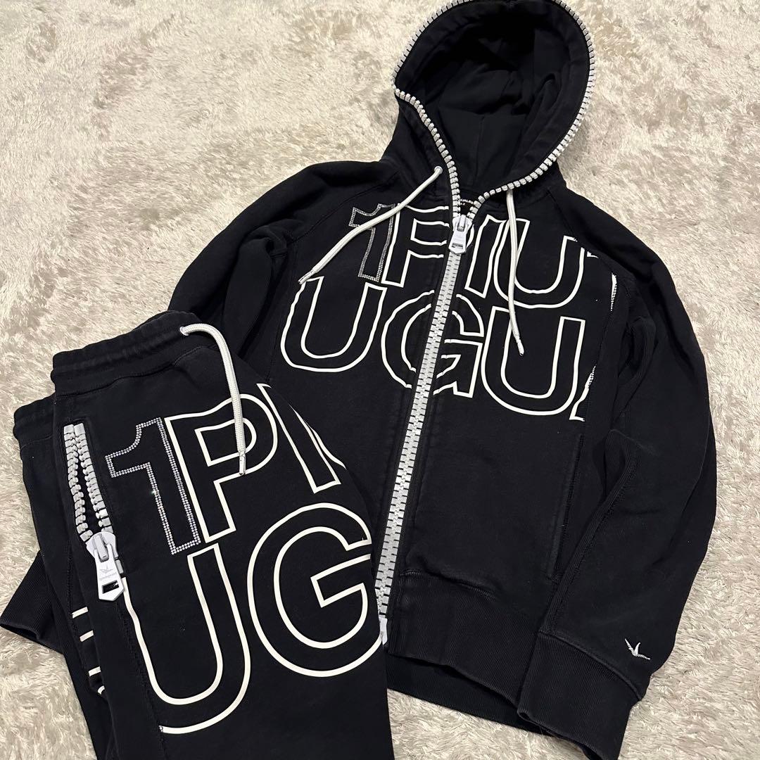 ウノピュウ　セットアップ　上下セット　スウェット　パーカー　メンズ　サイズM