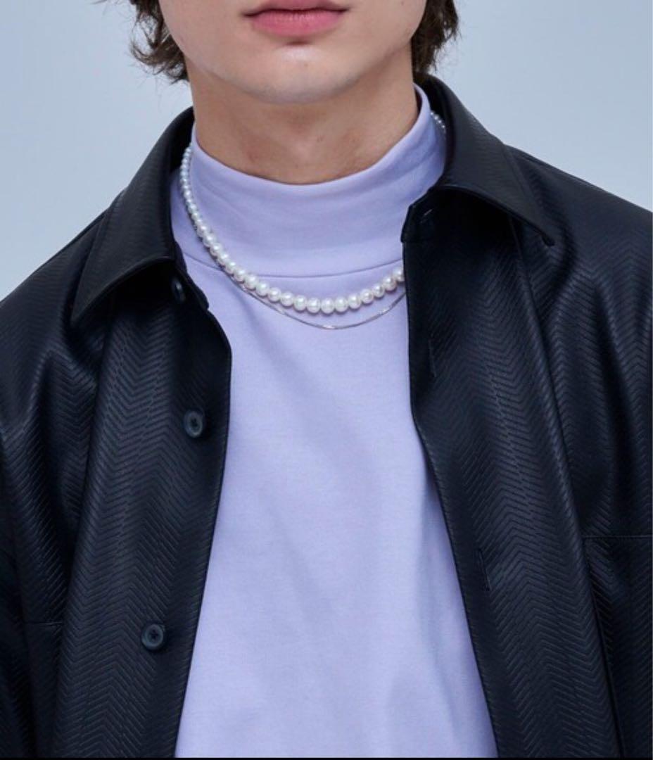 ユナイテッドトウキョウ エンボス シンセティックレザー シャツ