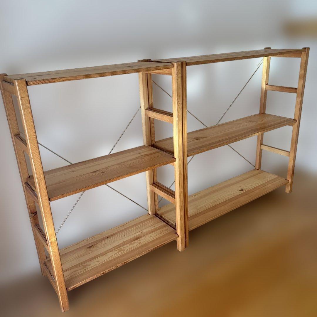 無印良品　パイン材ユニットシェルフ 奥行25センチタイプ　2個セット