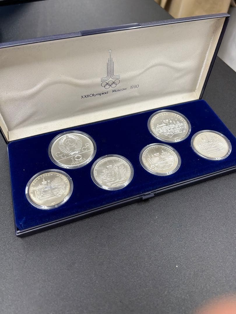 1980年 モスクワ オリンピック コイン 6枚セット 銀貨 五輪 記念硬貨