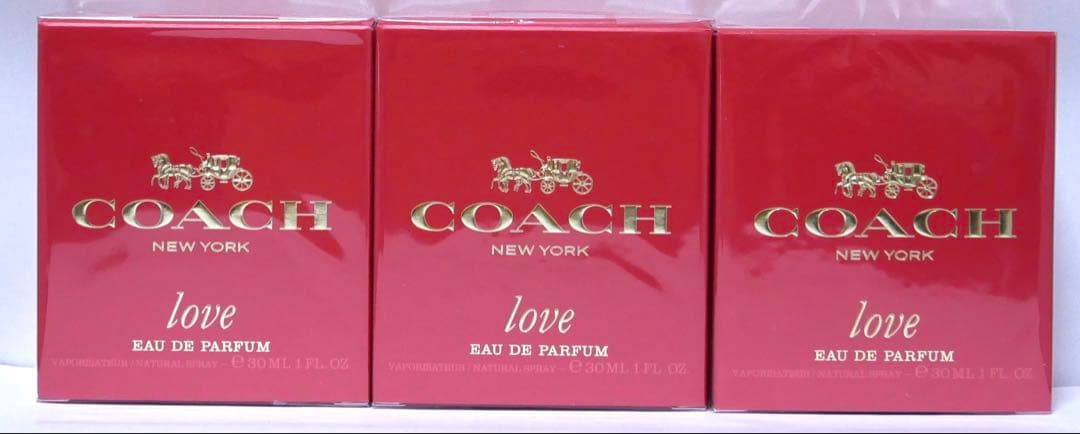 コーチ ラブ オードパルファム 30ml　3本セット
