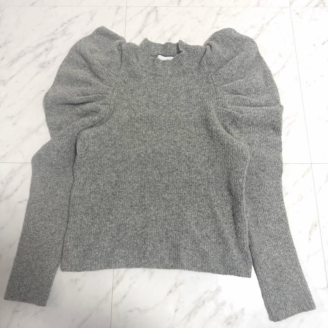 【美品】完売品✨️セブンテン ブークレ パワー ショルダー ニット パフスリーブ