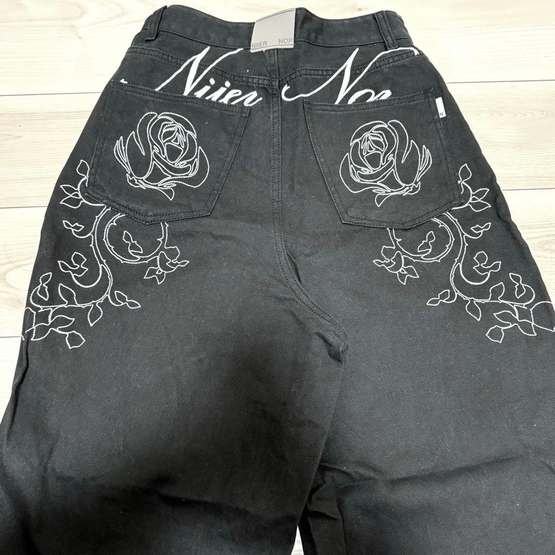 NIER NOR ニアノア ローズ バルーン デニム パンツ