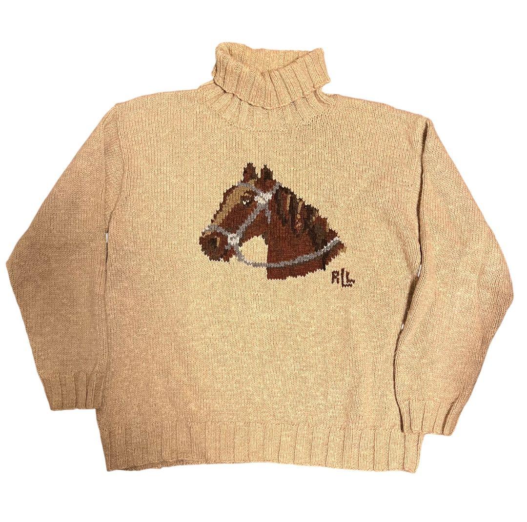 希少！ローレンラルフローレン ラルフローレン ハンドニット タートル