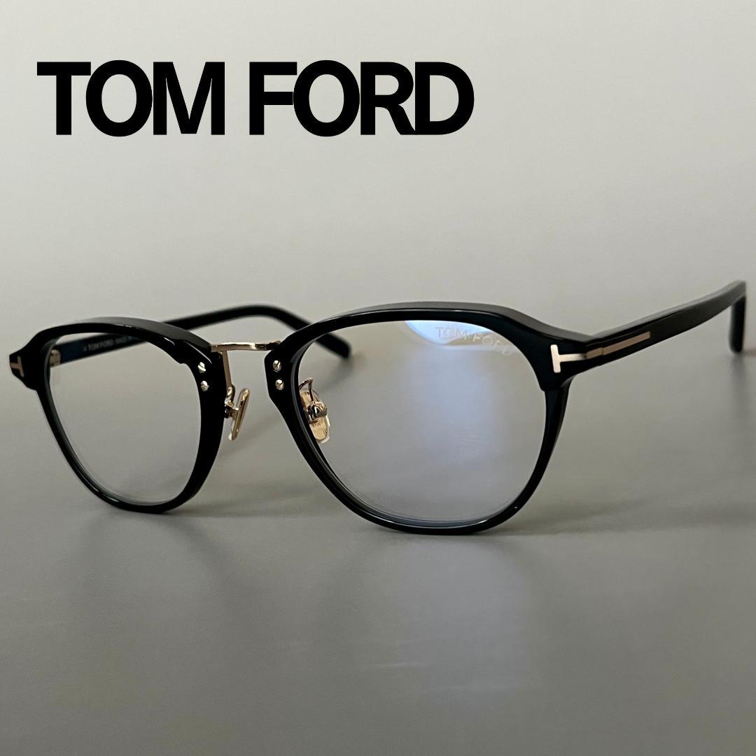 トムフォード メガネ アジアンフィット ボストン ブラック ゴールド 黒 金 TOM FORD EYEWEAR 【並行輸入品】トムフォード メガネ スクエア