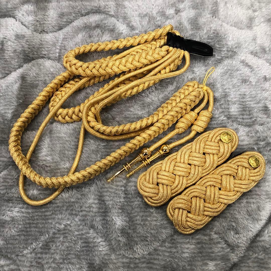 【送料無料】 消防 儀礼服用 飾緒 (レニヤード) 肩章 階級章 礼装 コスプレ