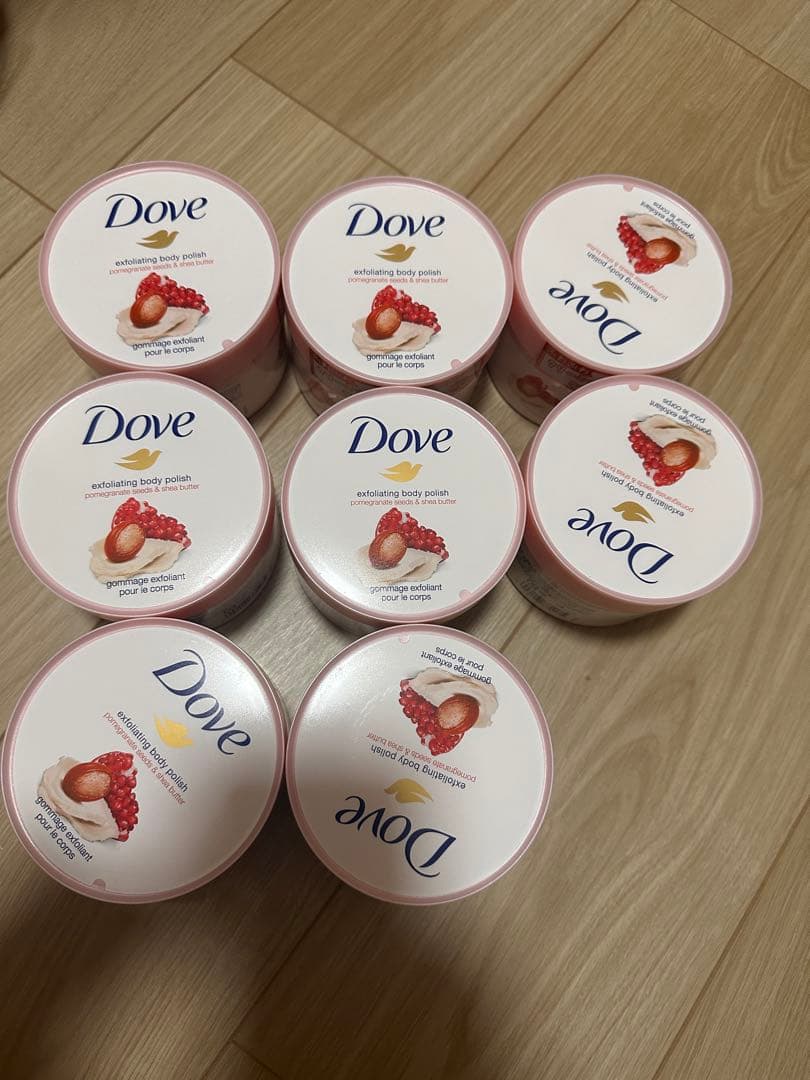 Dove exfoliating body polish 298g 8個セット