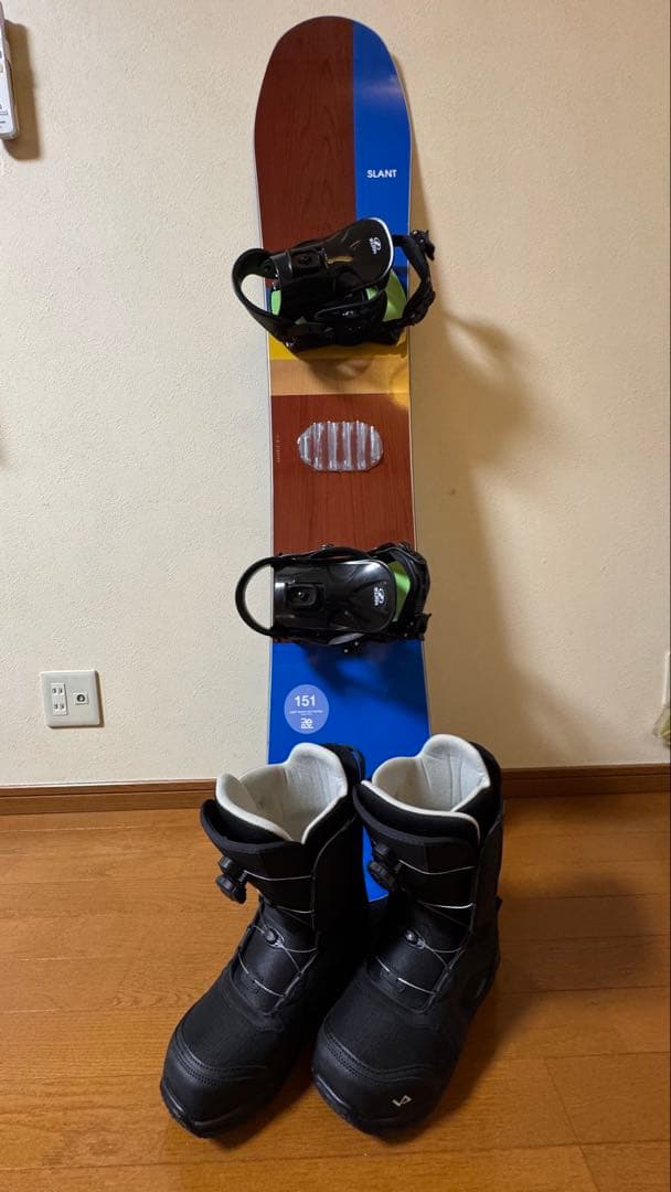 スノーボードセット！！ スノーボード ビンディング　ボードブーツ付き
