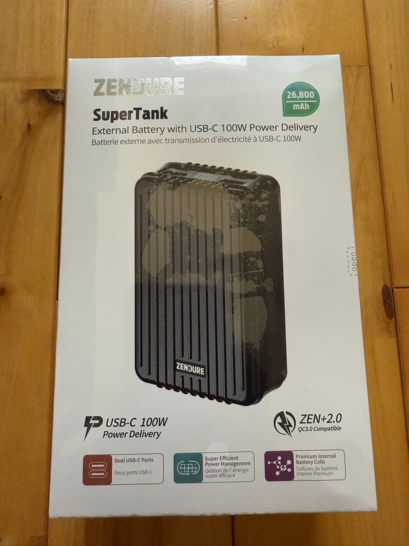 ZENDURE モバイルバッテリー 26800mAh ZDA8PDP-B-PL
