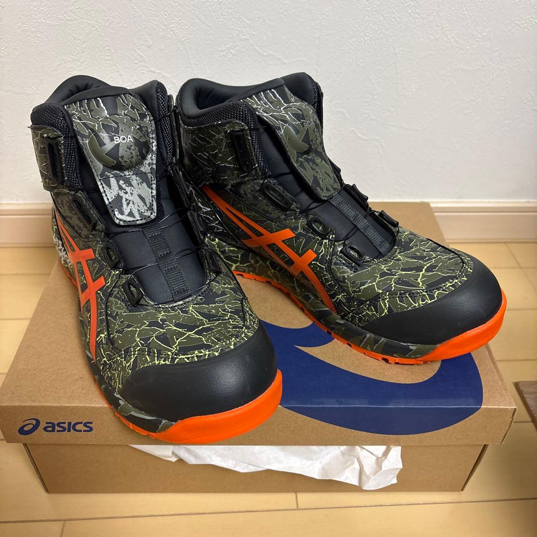限定品　新品未使用　値札無し　ASICS BOA カモフラージュ安全靴