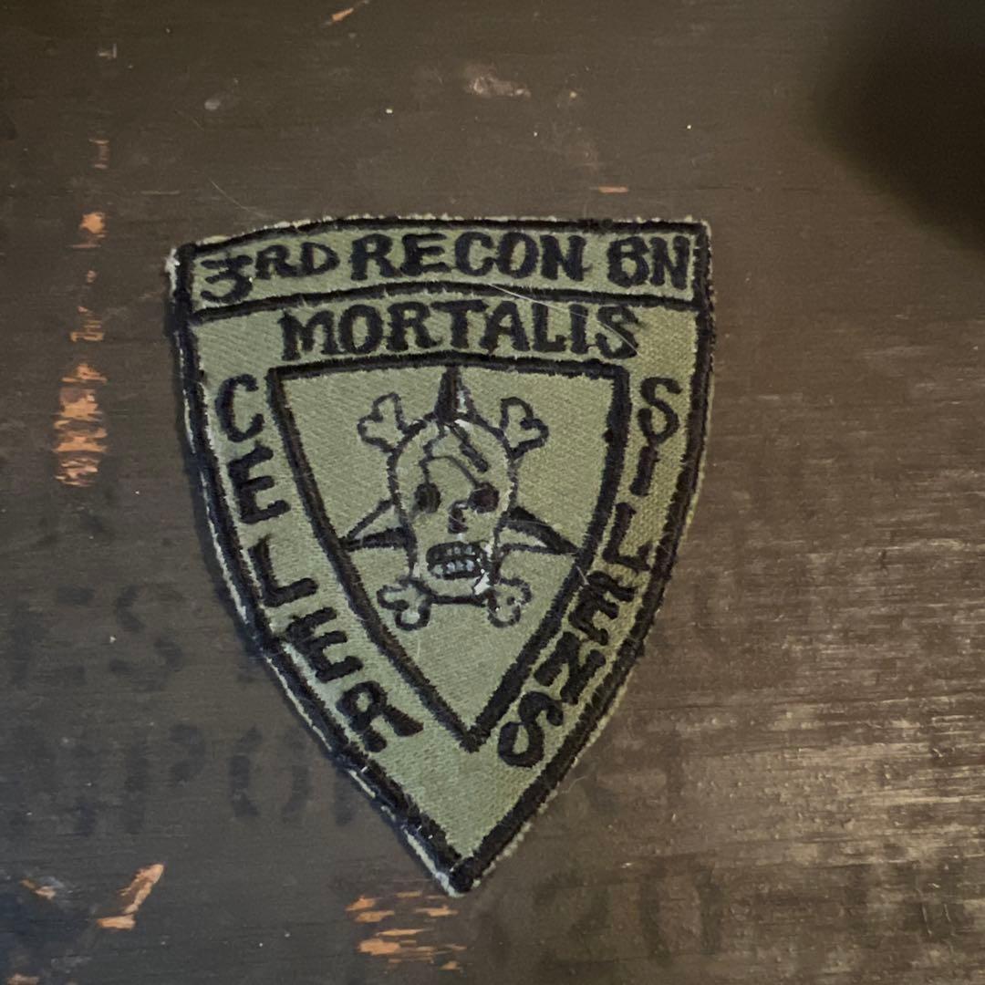 60年代　実物　米軍　3rd Recon Bn Mortalis パッチ
