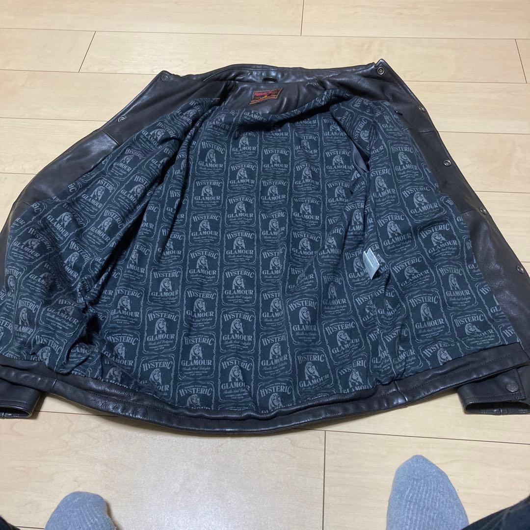 美品！定価10万ヒステリックグラマー憧れのコーチレザー黒ジャケット