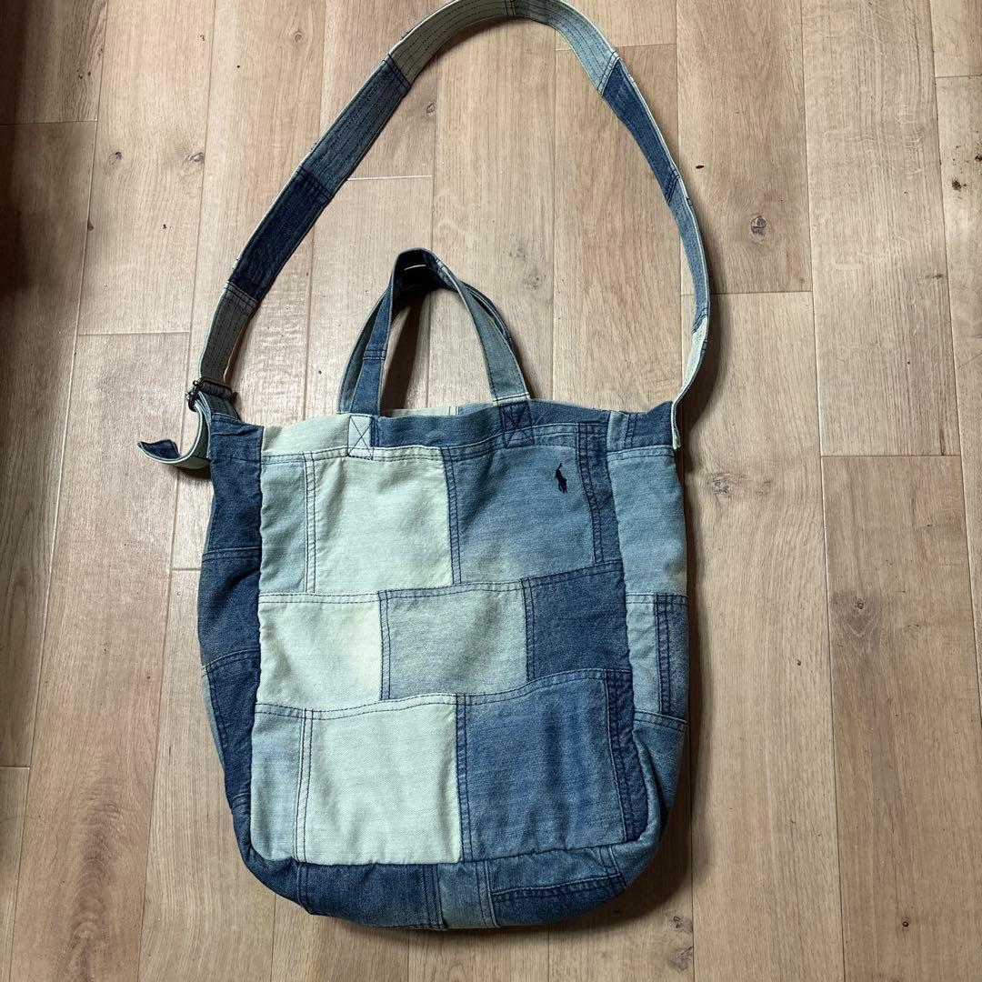 ラルフローレン 2way デニムトートバッグ　生産終了品