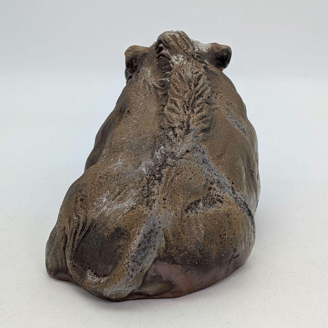 廬山窯 武用君彦 備前焼 干支置物「癸亥」 共箱共布 亥年 猪 イノシシ