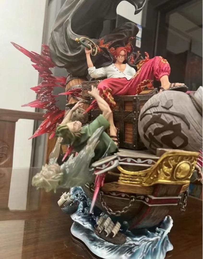 ONE PIECE  赤髪 S- ガレージキット ガレキ スタチュー①① Amazon | 予約赤髪海賊団全員フィギュアエフェクト台座 ガレージキット