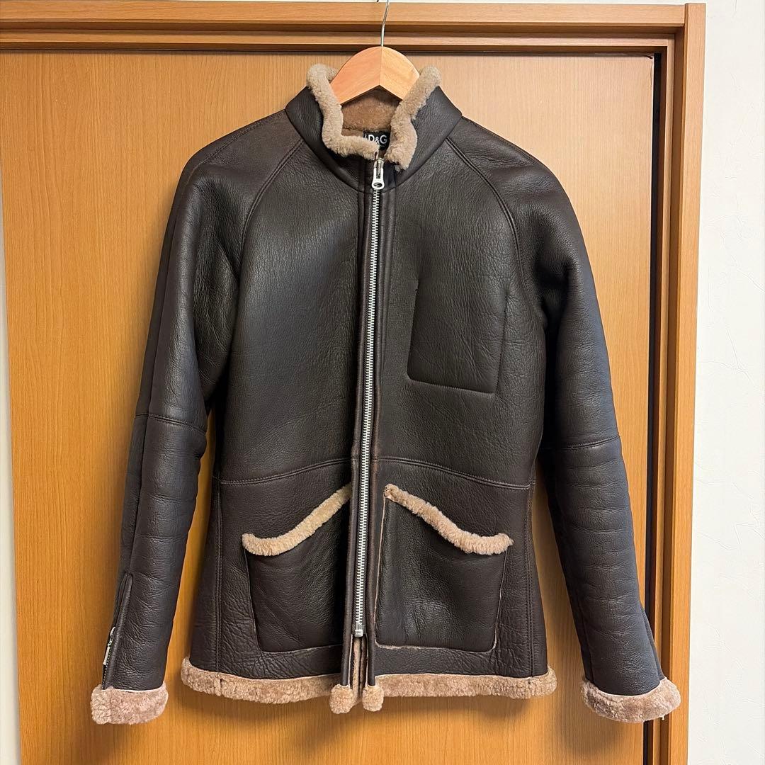 D&Gレザームートンジャケット M ダークブラウン Amazon | [Denny&Dora] 新しいメンズムートンジャケット 毛皮のコート