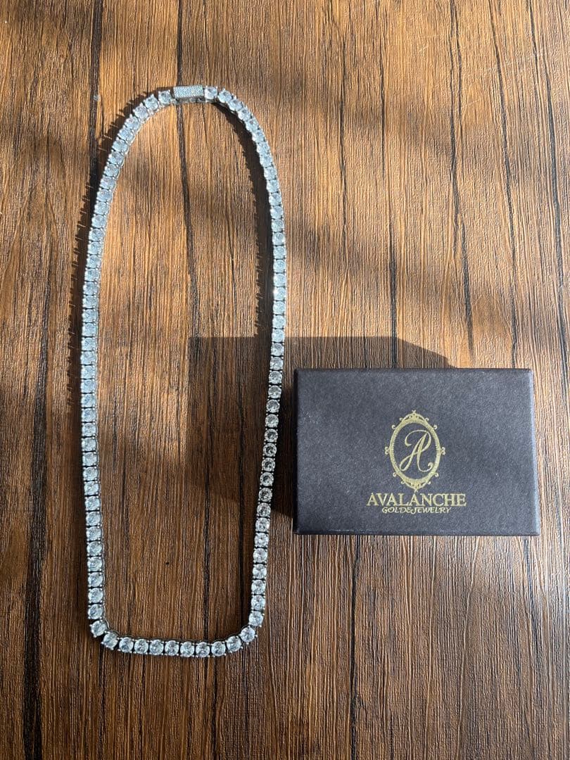 AVALANCHE アヴァランチ　テニスチェーンシルバー925 5mm 50cm シルバー ロープネックレス 幅5mm 50cm-60cm V-100HCMD - AVALANCHE