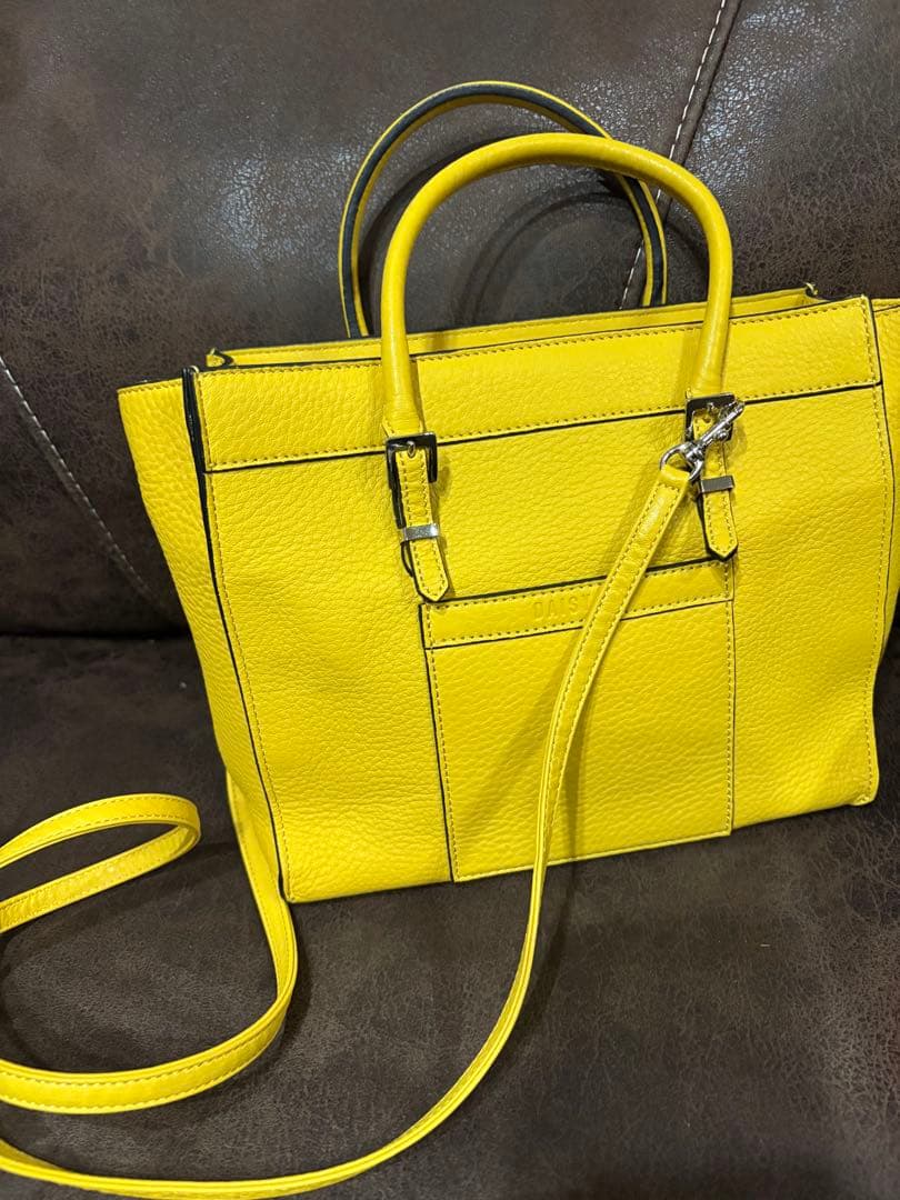 フォクシーＤＡＳＹＬＩＮＦＯＸＥＹ黄イエローハンドバッグショルダー34825