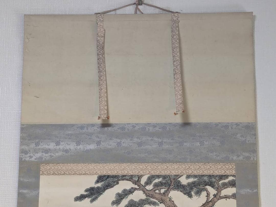 真作】掛軸 松と海景図 静謐な風景画 島影と松林 和の風情 R171 - メルカリ