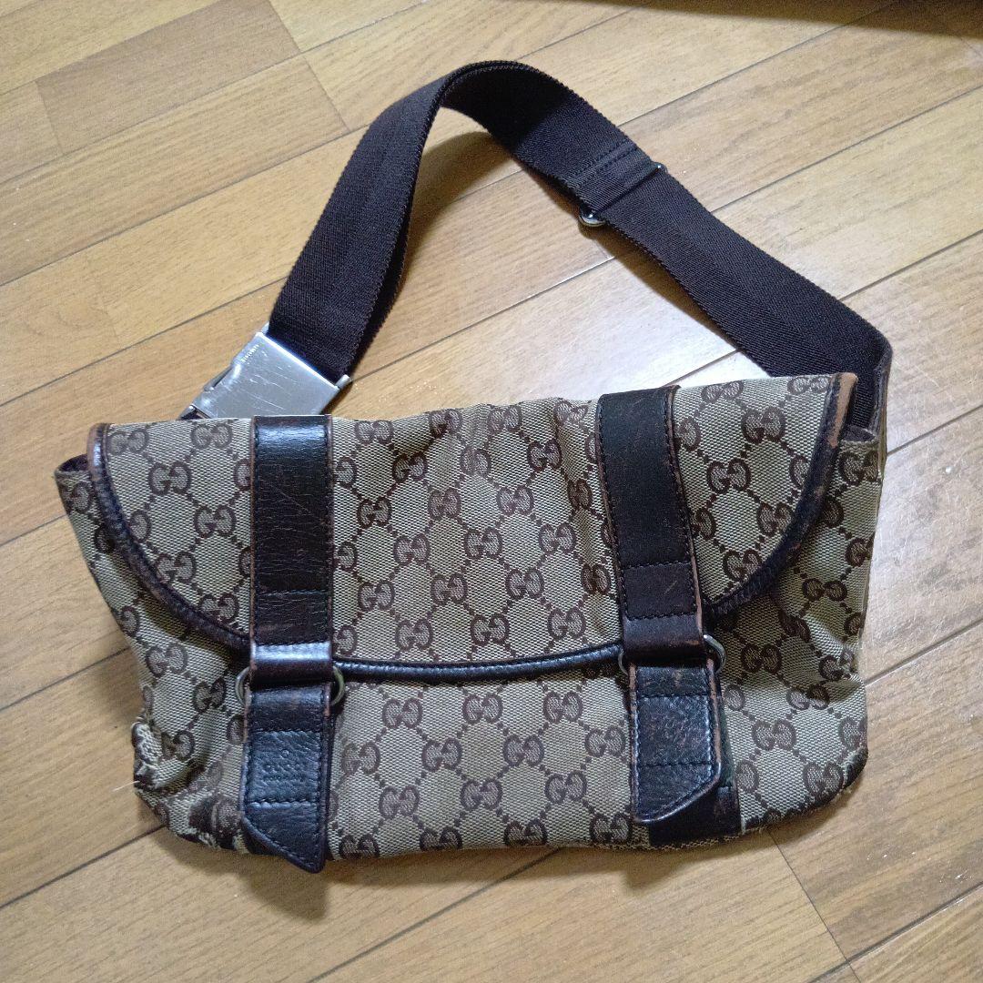 GUCCI グッチ GGキャンバス ウエストバッグ （ボディバッグ）