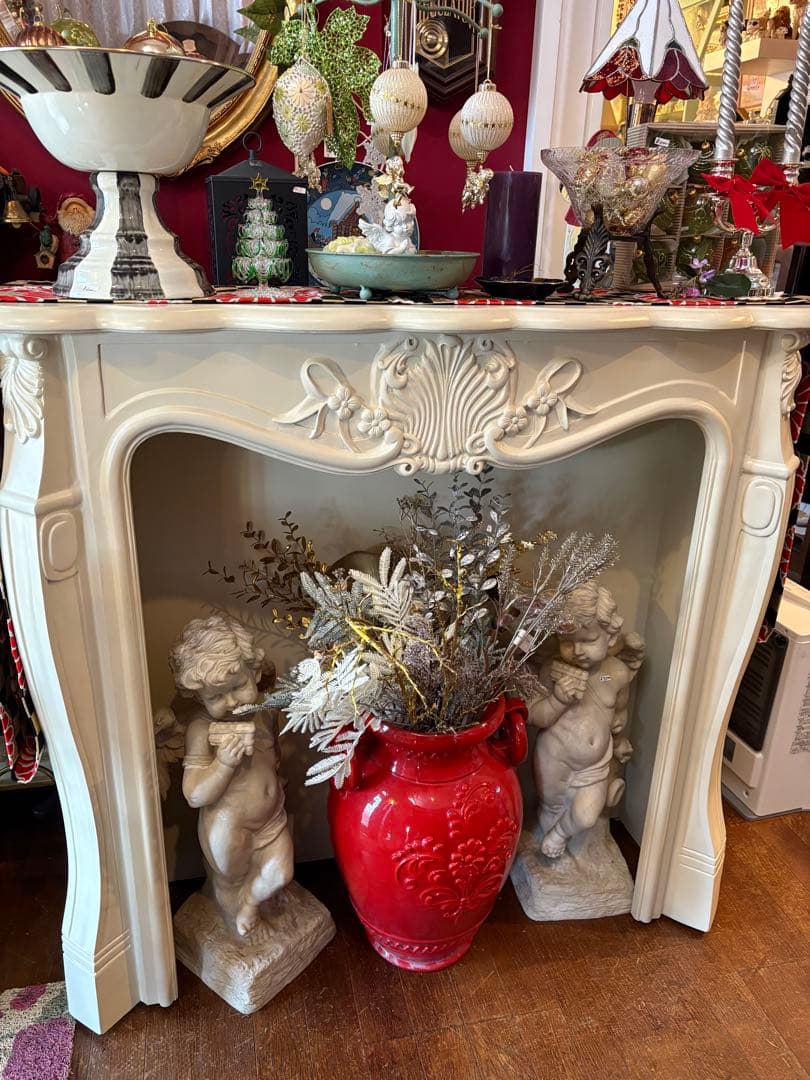 マントルピース アイボリー　フレンチ ロココ調