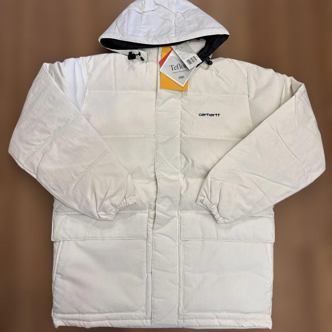 carharttカーハートフード付きホワイトダウンジャケット M00's未使用
