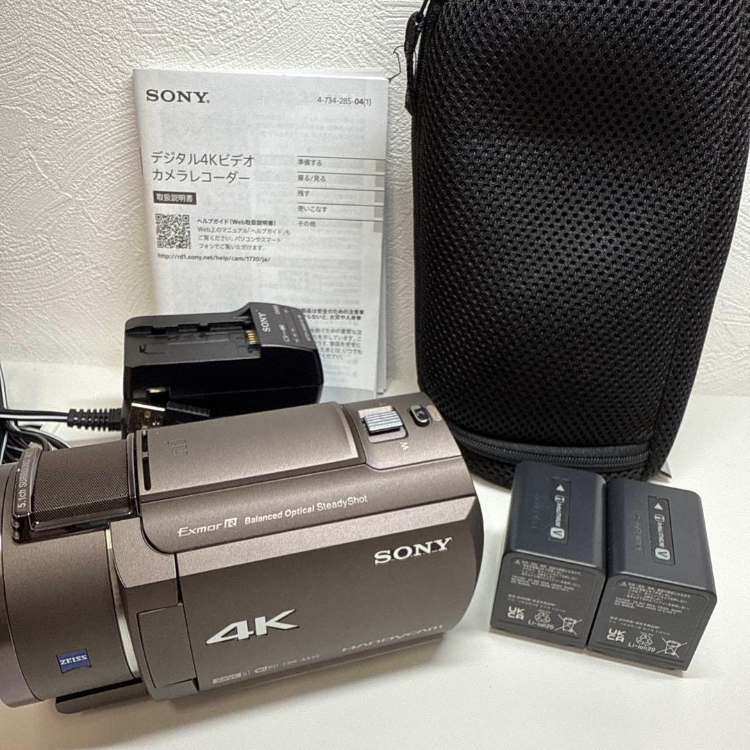 涼SONY HDR-AX45 4K ビデオカメラ 本体　動作確認済み