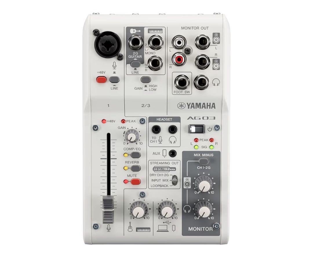 Yamaha AG03 ミキサー 新製品】AG03MK2など人気商品多数発売予定！｜島村楽器 新宿PePe店