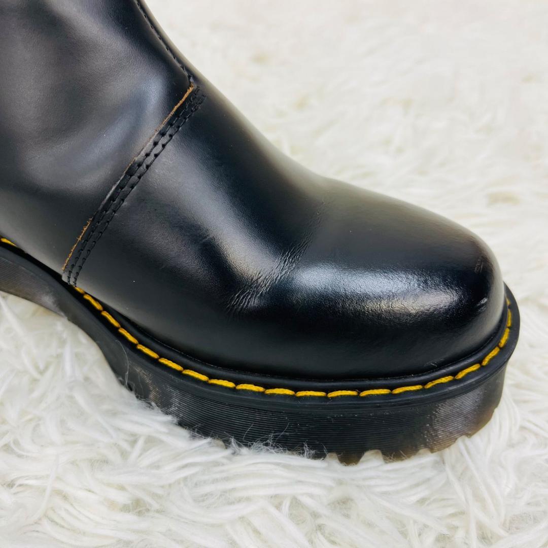 Dr.Martens ドクターマーチン 23.5cm レザー サイド厚底ジップ