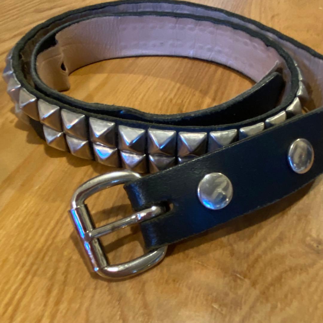 WENDYS OF LONDON ウェンディーズ　二連スタッズレザーベルト WENDY'S ウェンディーズ スタッズベルト 2連 - メルカリ