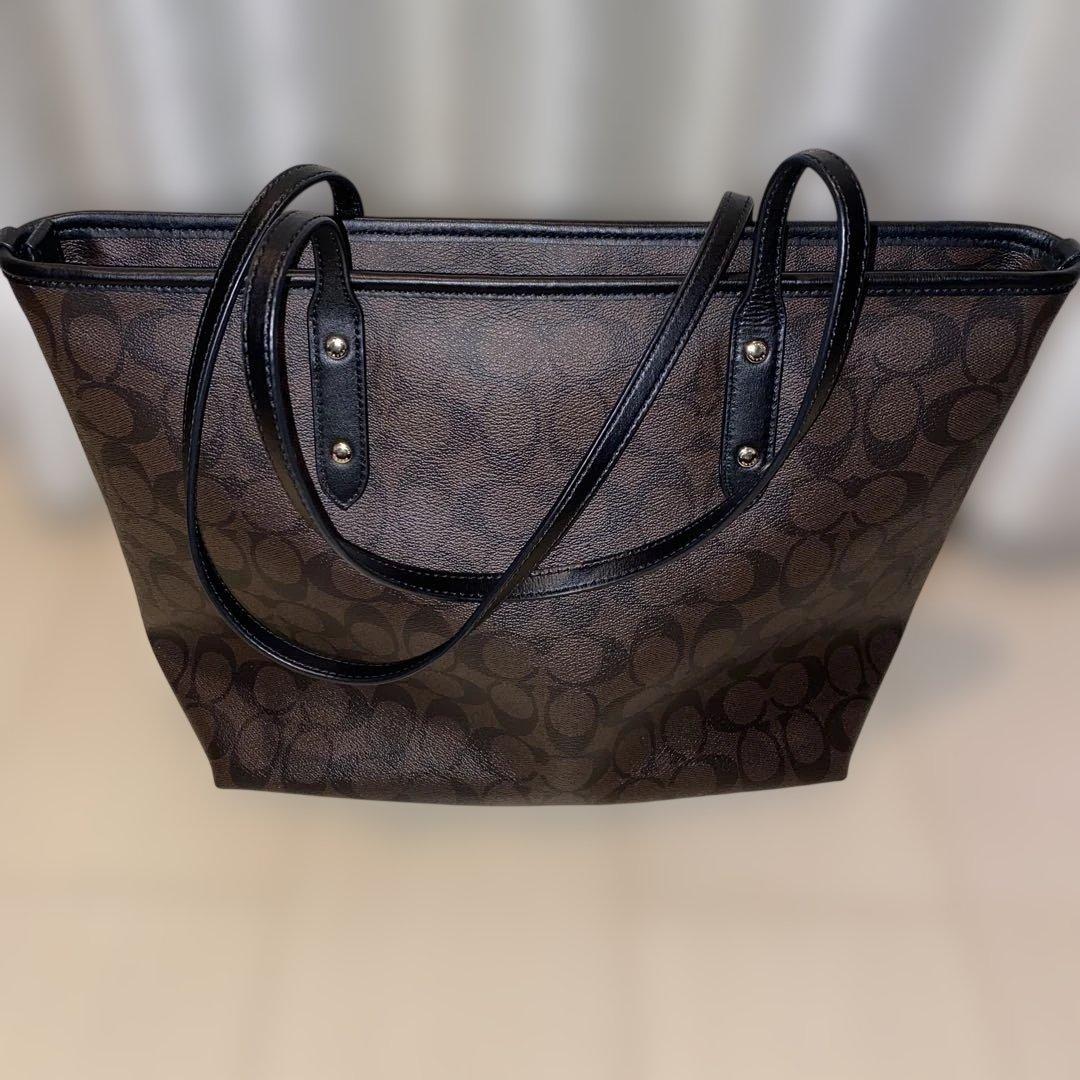 Coach ブラウン トートバッグ - COACH COACH コーチ 10212 ダーク