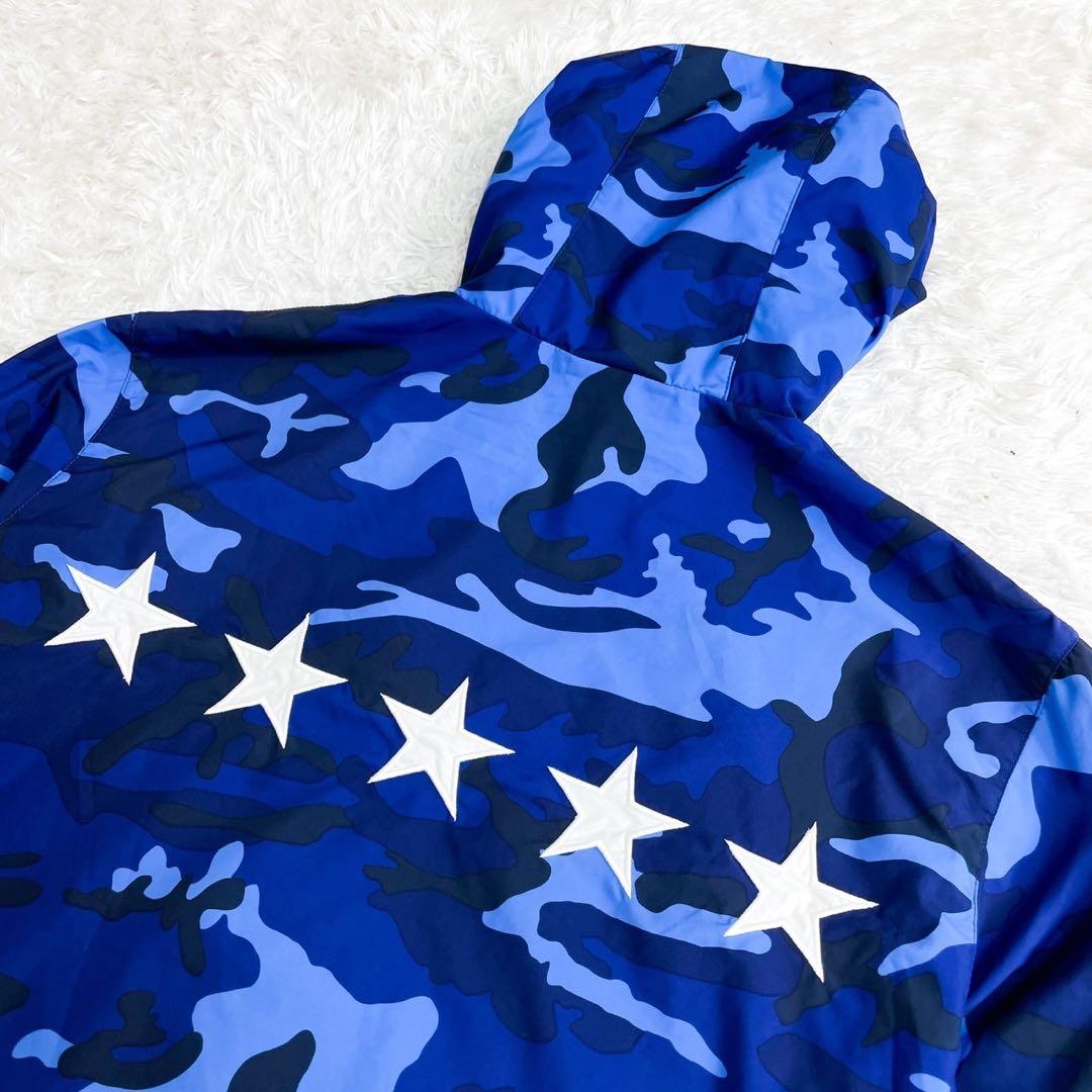 美品 エフシーレアルブリストル ナイロンパーカー ジャケット ブルー