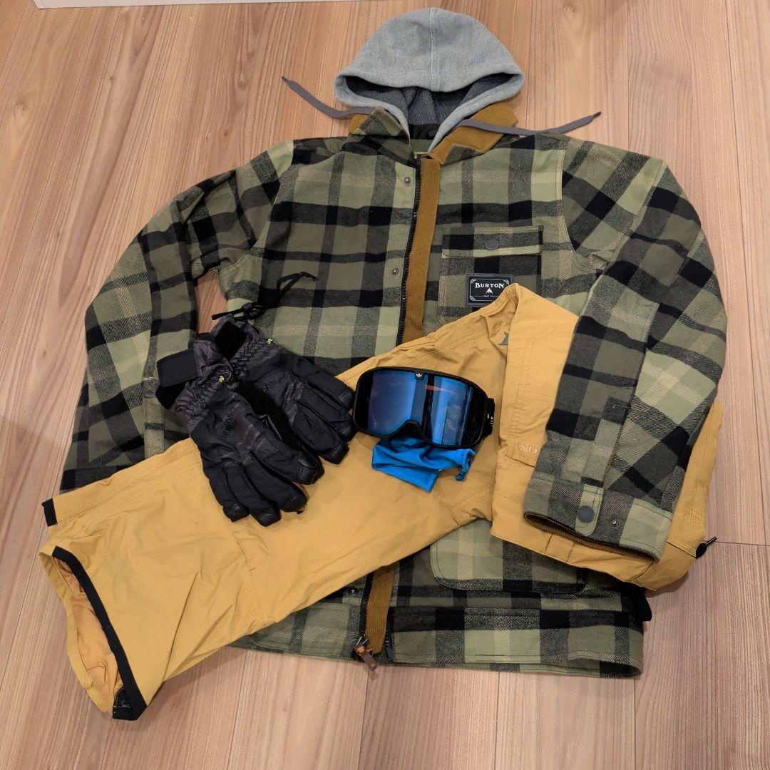スノーボードウェアセット（ジャケット・パンツ・ゴーグル・グローブ）即日発送