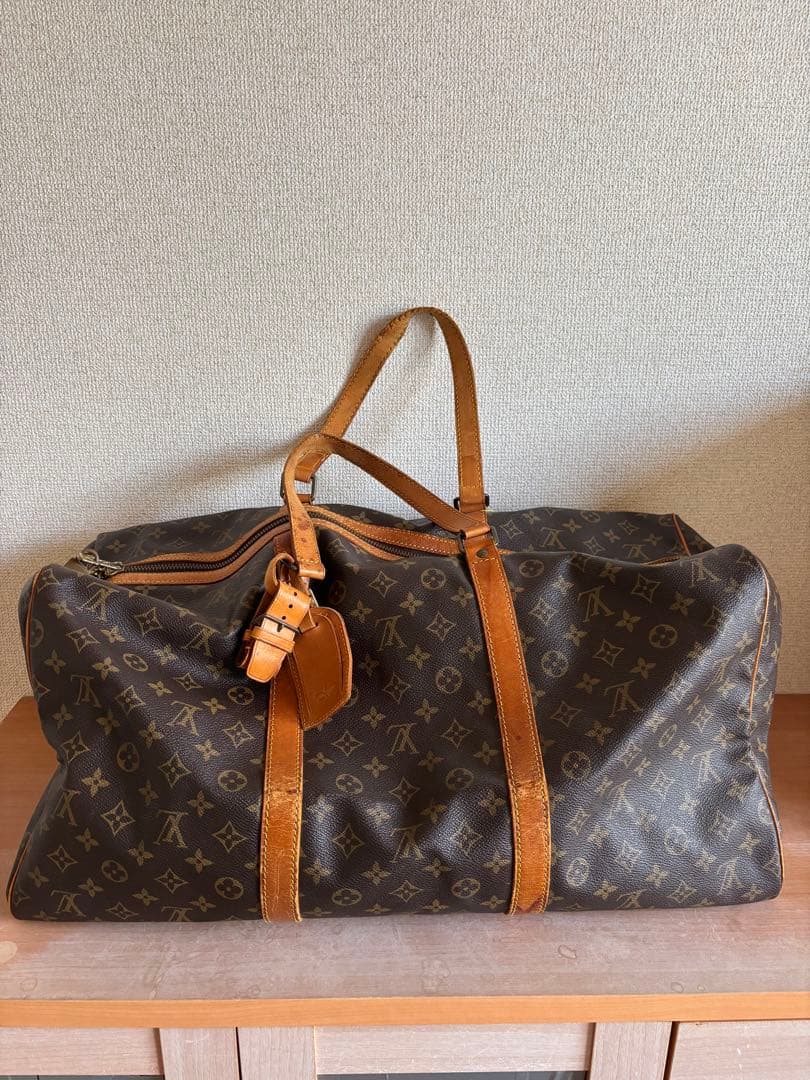 【廃盤モデル】　ルイ・ヴィトン　ボストンバッグ　サックスプール55