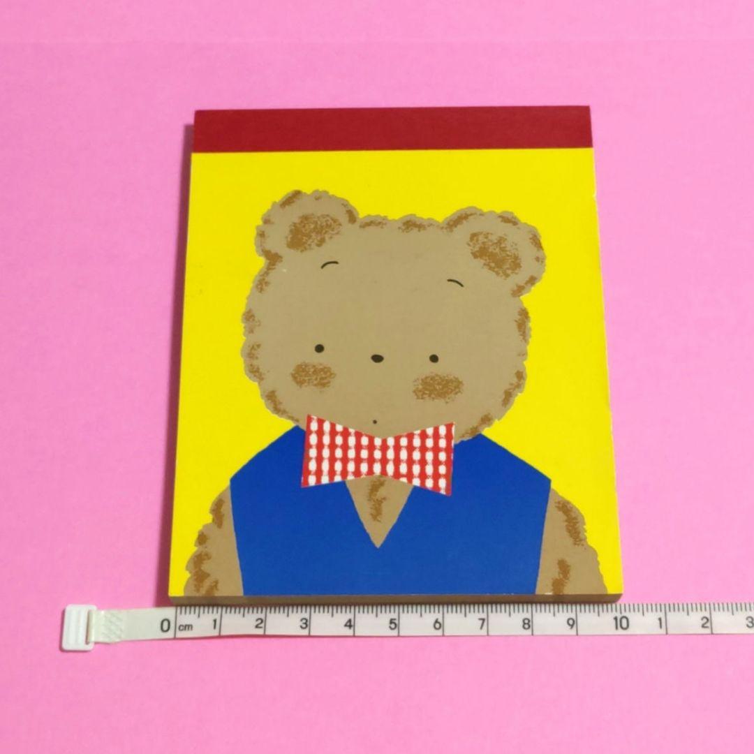 希少】ミスターベアーズドリーム ミニ メモ帳 サンリオ 昭和 レトロ