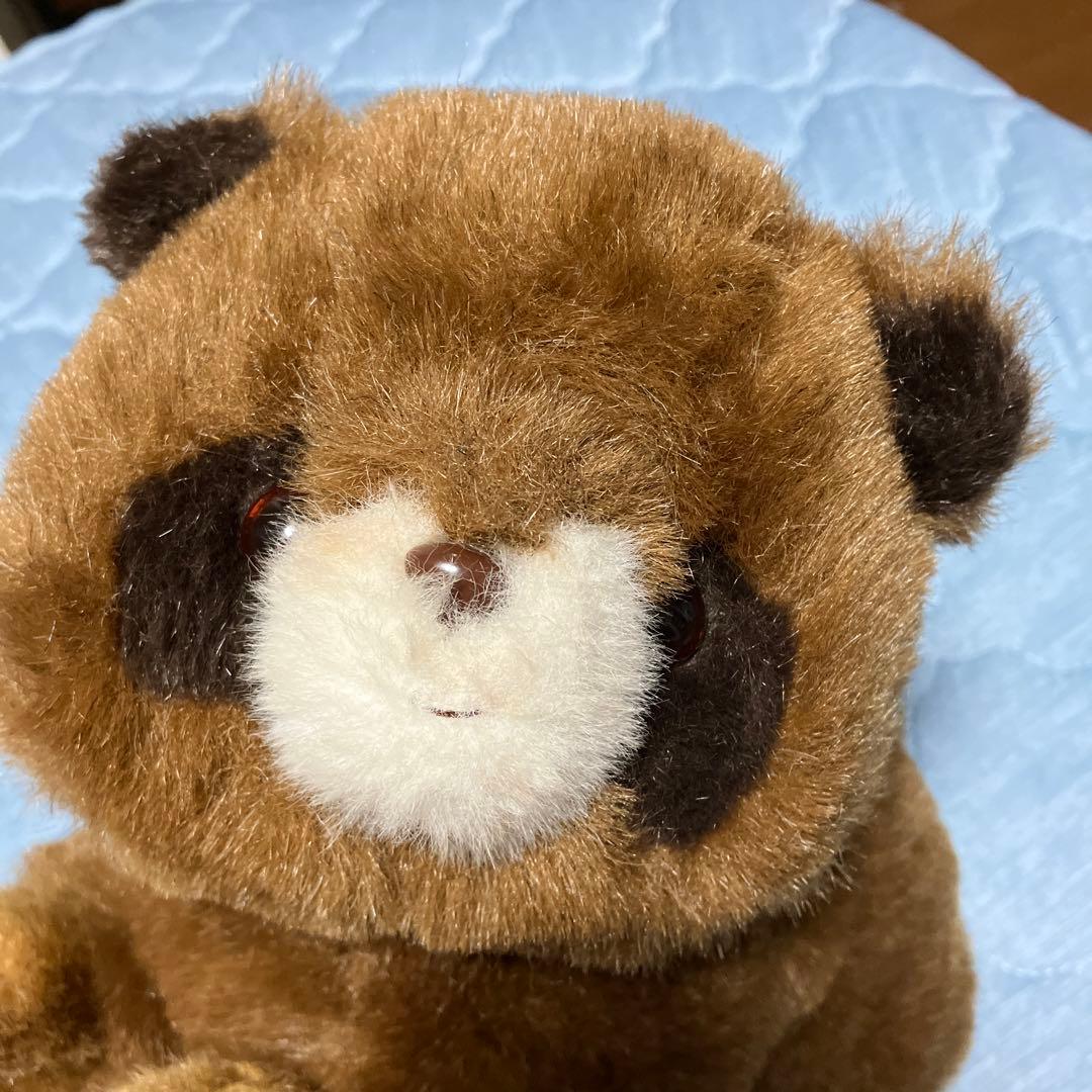 ぬいぐるみの三英 昭和レトロ 茶、ピンクのたぬきのぬいぐるみ - メルカリ