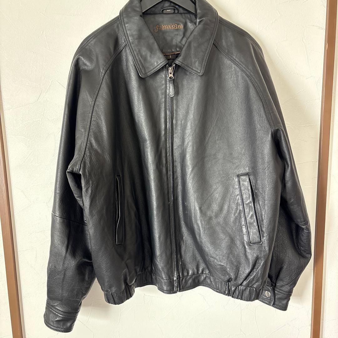 ST.JOHN'S BAY 90s レザージャケット Lセントジョンズベイ Soldout- 90's STJOHN'S BAY Lined Leather Jacket / Brown L 90年代