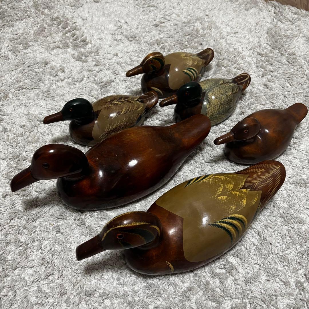 TSUBOGEN 坪源 鴨　カモ　木製オブジェ