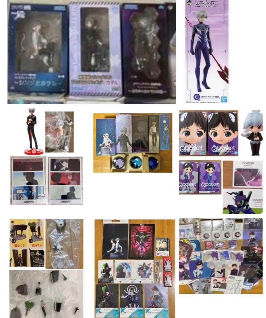 お買い得　エヴァンゲリオン　カヲルとシンジ　フィギュア14体　コート　レアグッズ