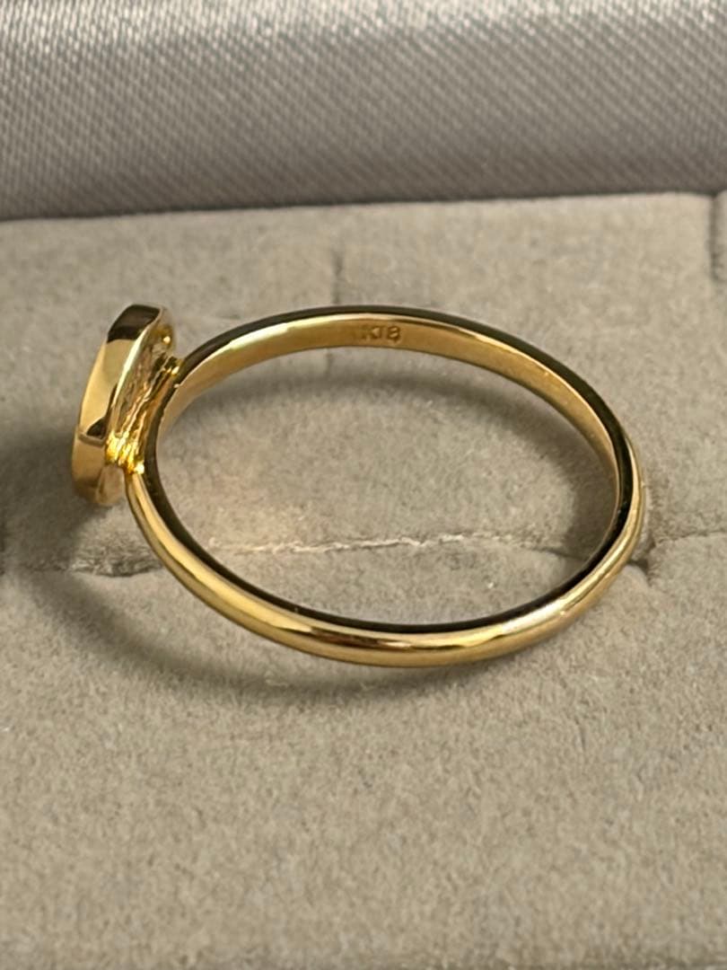 k18 ダイヤモンドリング 2.2g 箱、保証書付き