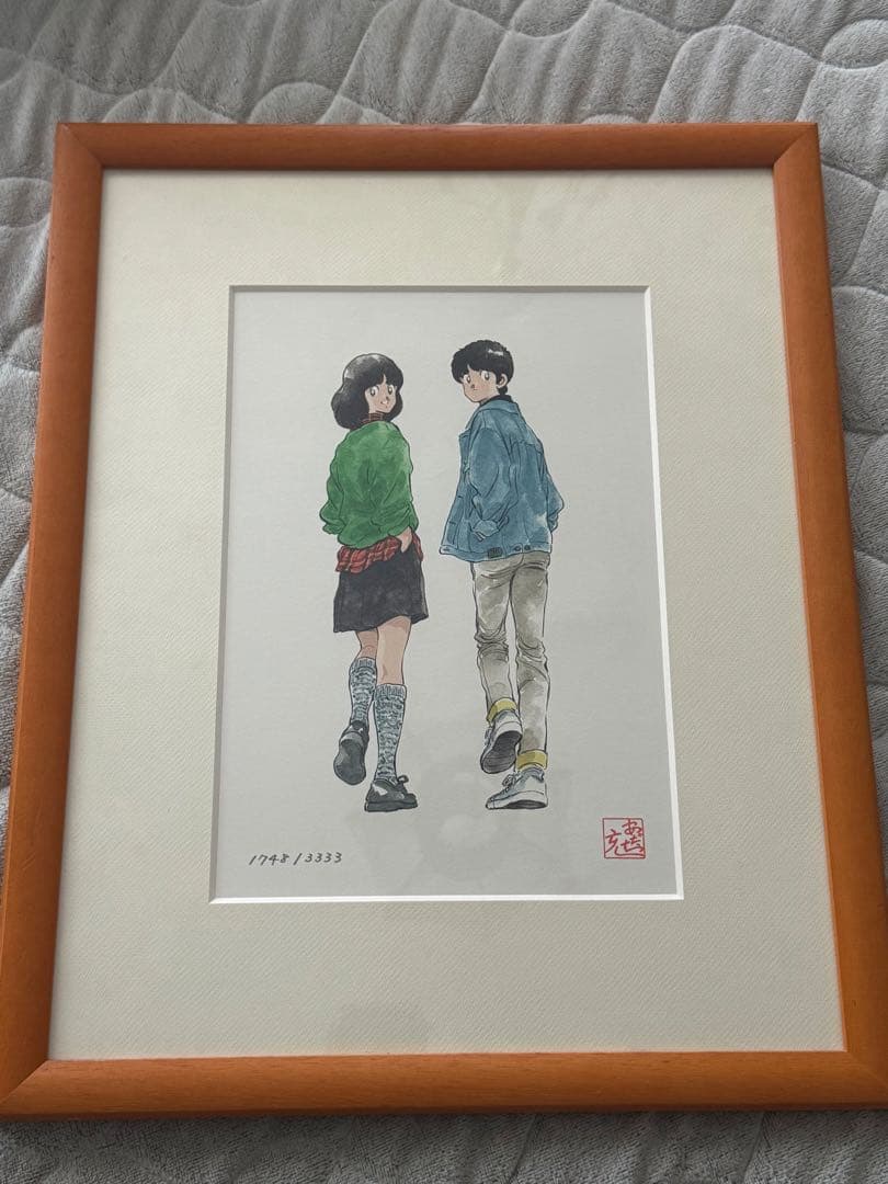 あだち充　リトグラフ　複製原画 画業30周年記念企画 タイムカプセル